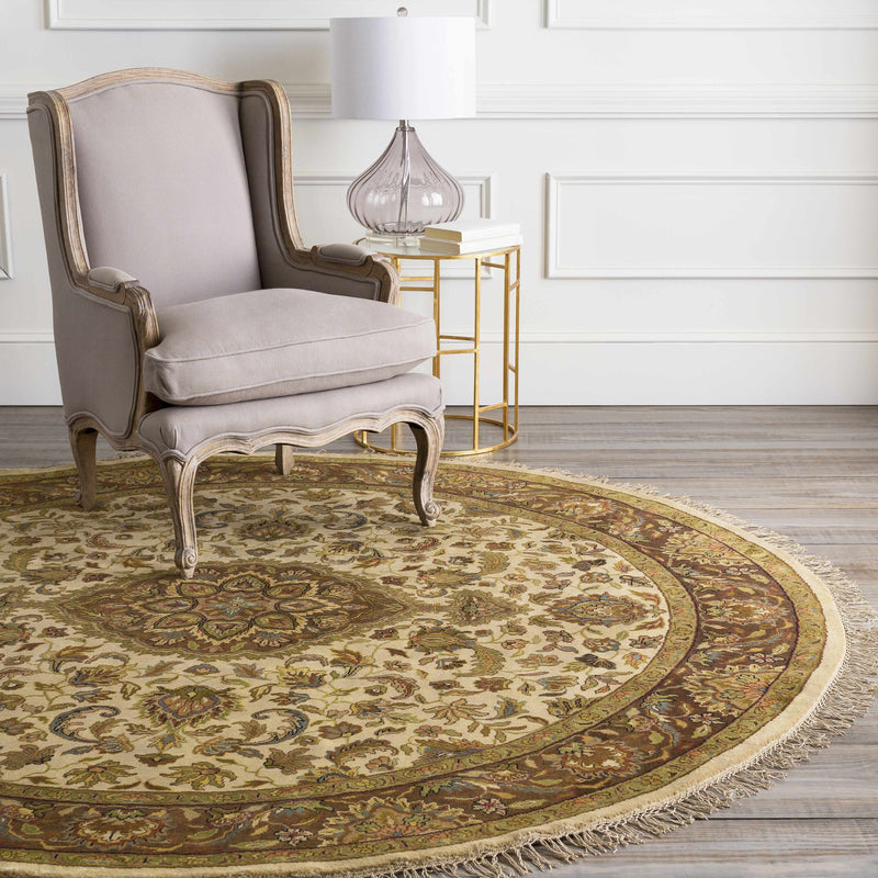 Azalia Premium Wool Round Rug - Clearance