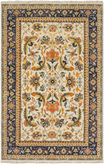 St Ives Traditional Burnt Orange Area Rug