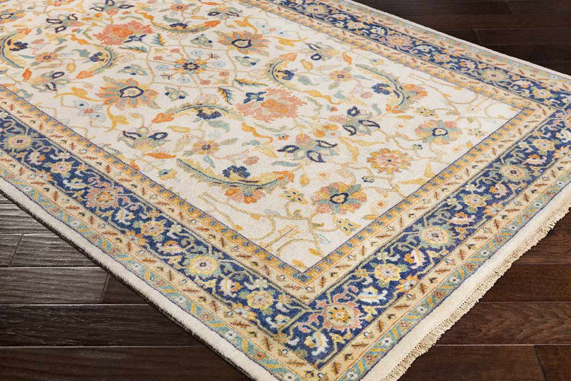 St Ives Traditional Burnt Orange Area Rug