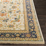 St Ives Traditional Burnt Orange Area Rug