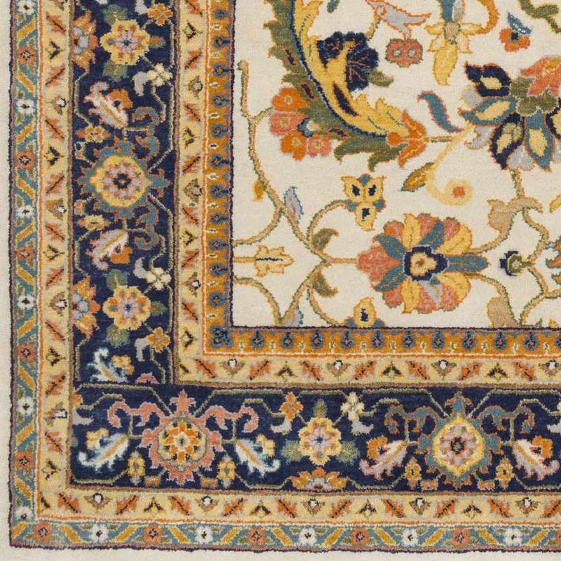 St Ives Traditional Burnt Orange Area Rug