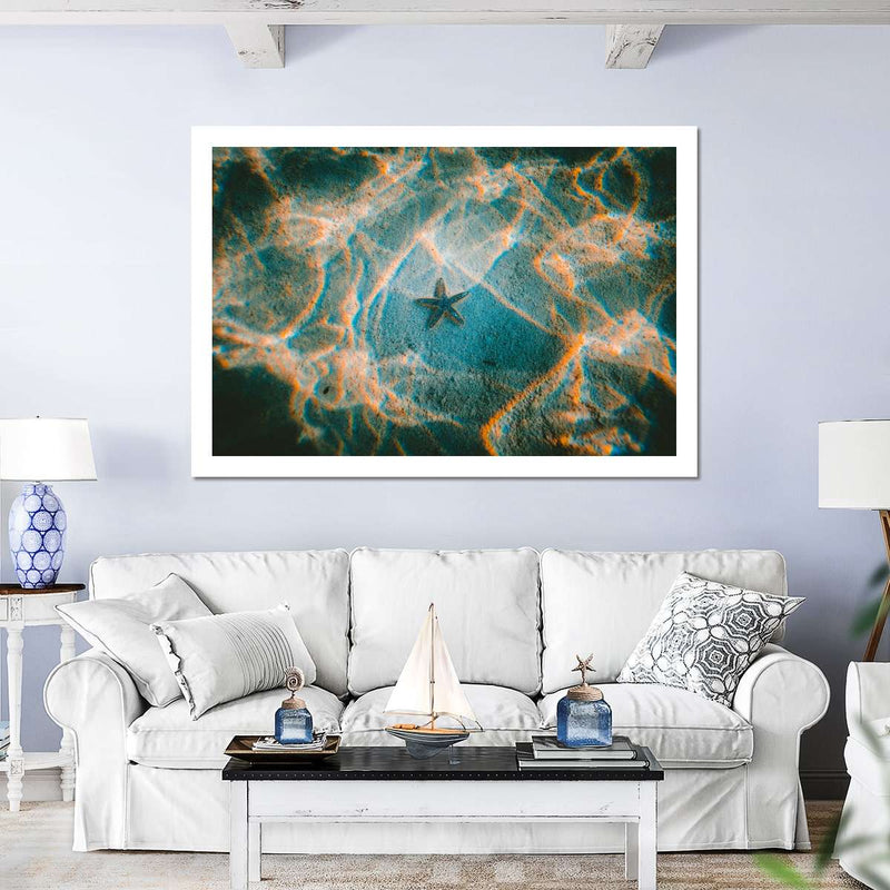 Sandy Underwater Starfish Wall Art