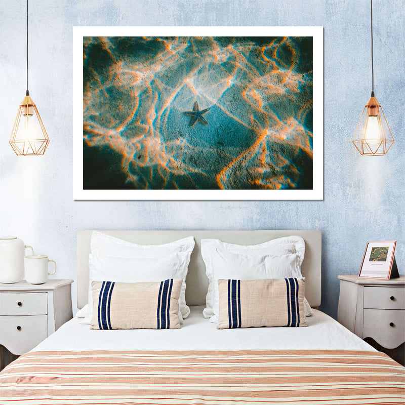 Sandy Underwater Starfish Wall Art