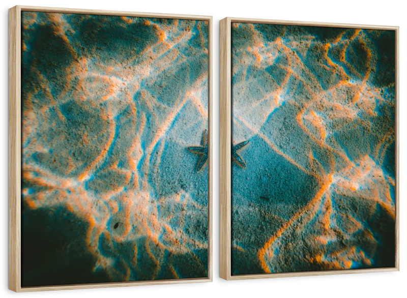 Sandy Underwater Starfish Wall Art