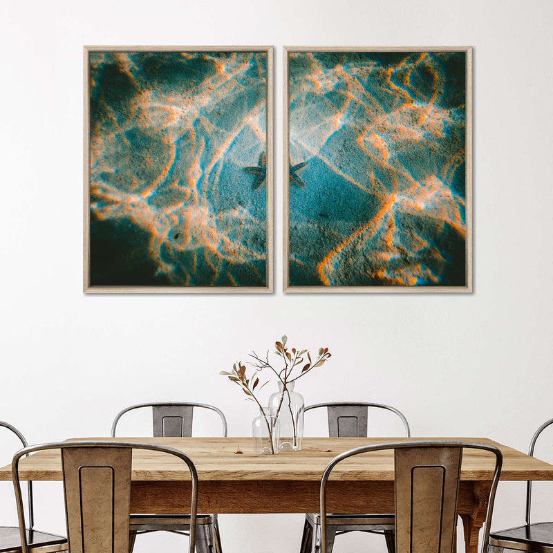 Sandy Underwater Starfish Wall Art