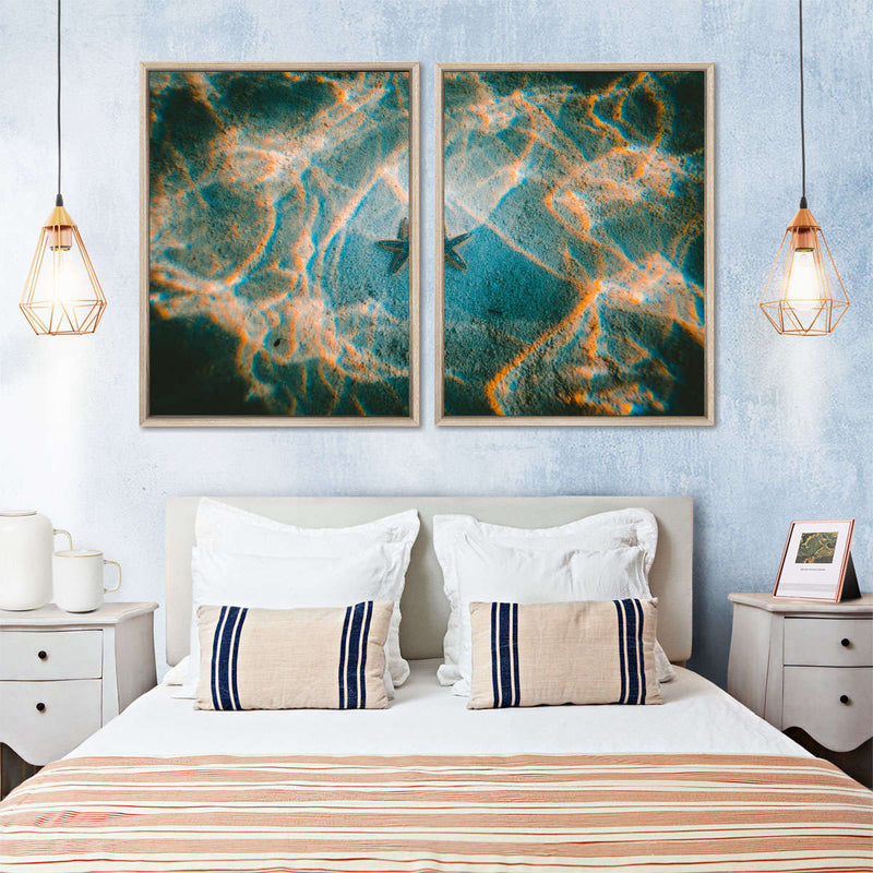 Sandy Underwater Starfish Wall Art