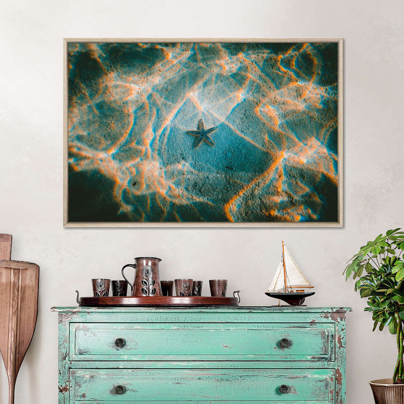 Sandy Underwater Starfish Wall Art