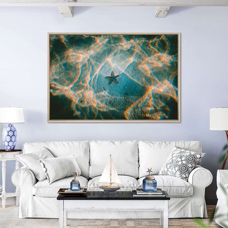 Sandy Underwater Starfish Wall Art