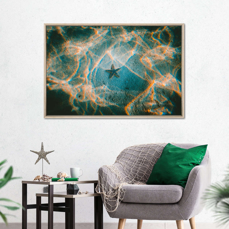 Sandy Underwater Starfish Wall Art