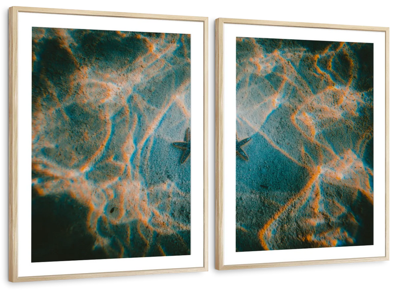 Sandy Underwater Starfish Wall Art
