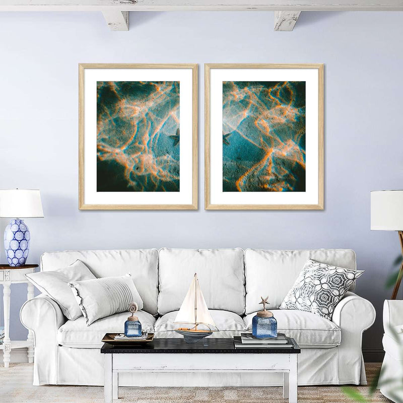 Sandy Underwater Starfish Wall Art
