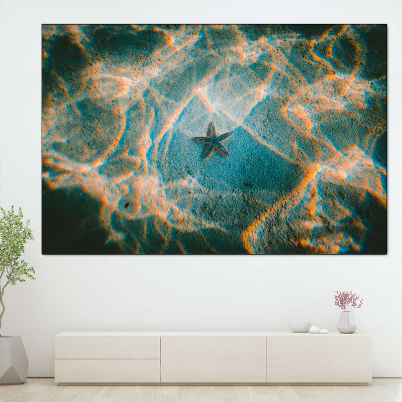 Sandy Underwater Starfish Wall Art