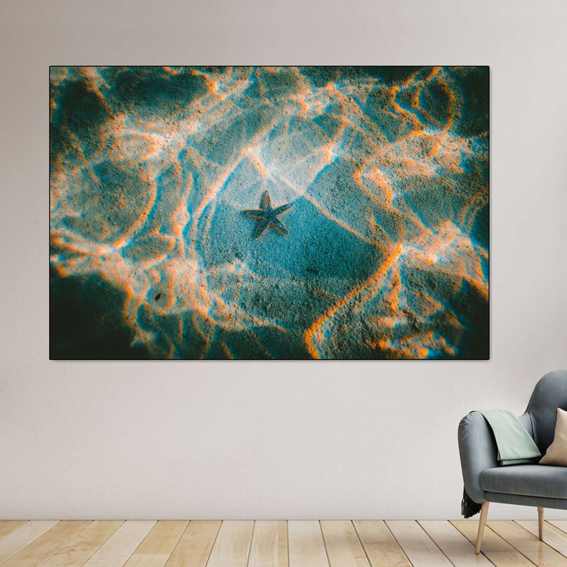 Sandy Underwater Starfish Wall Art