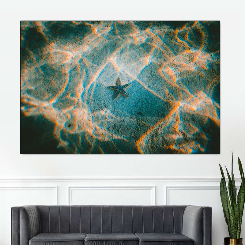 Sandy Underwater Starfish Wall Art