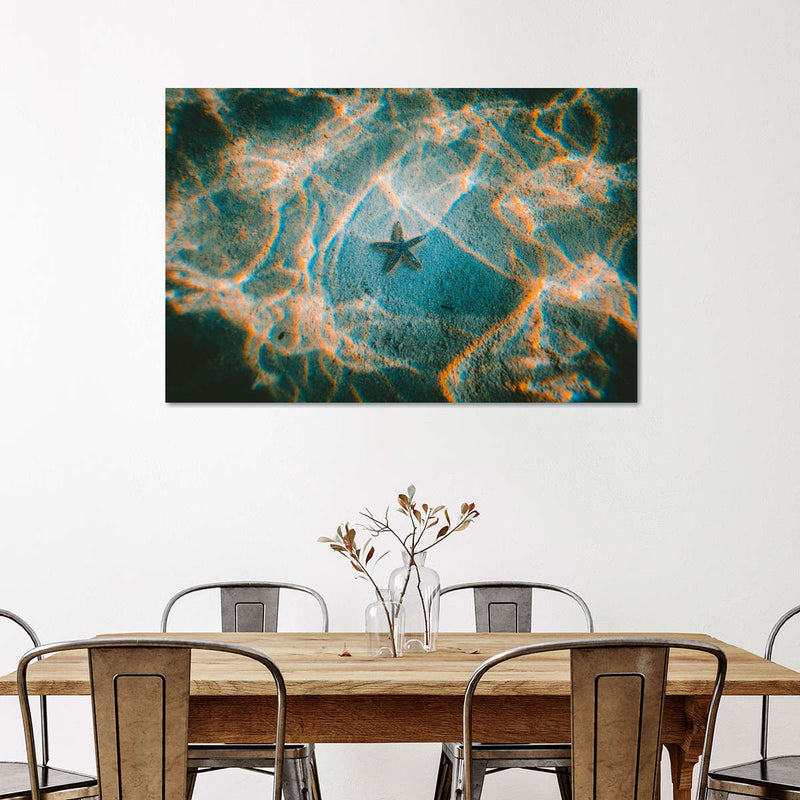Sandy Underwater Starfish Wall Art