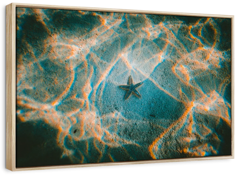 Sandy Underwater Starfish Wall Art