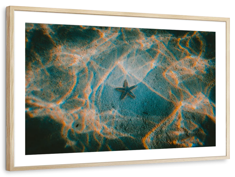 Sandy Underwater Starfish Wall Art