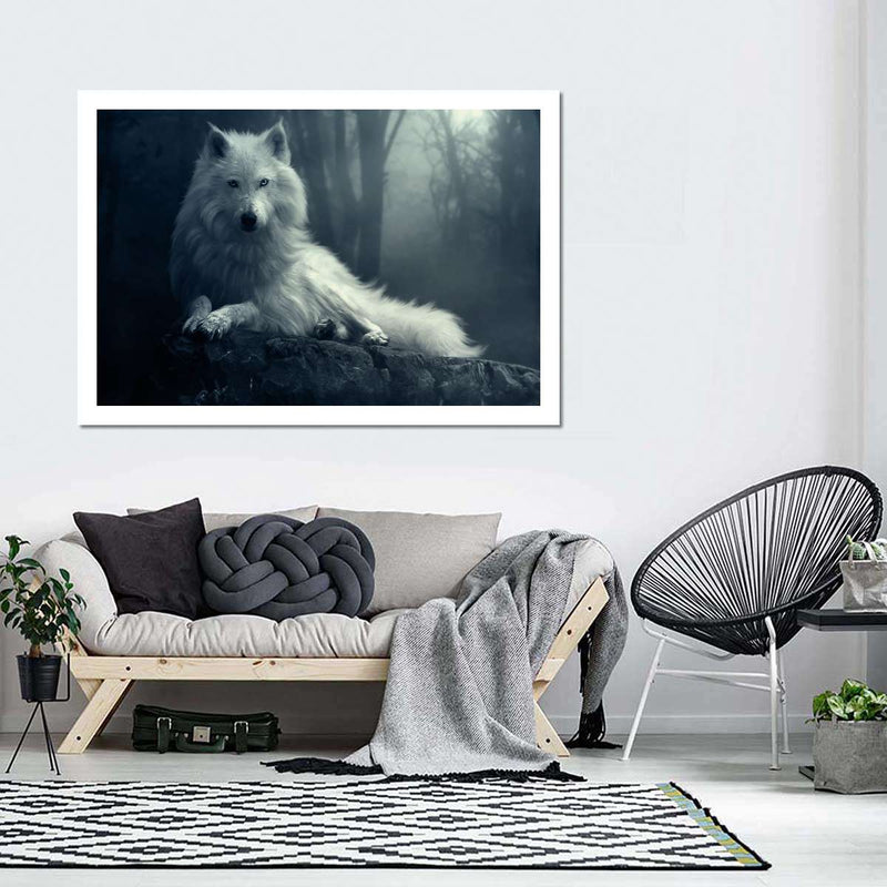 Simple Wolf Wall Art