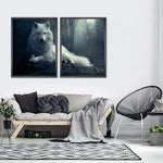 Simple Wolf Wall Art