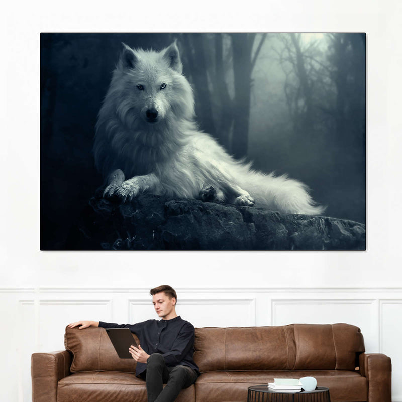 Simple Wolf Wall Art
