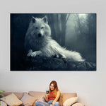 Simple Wolf Wall Art