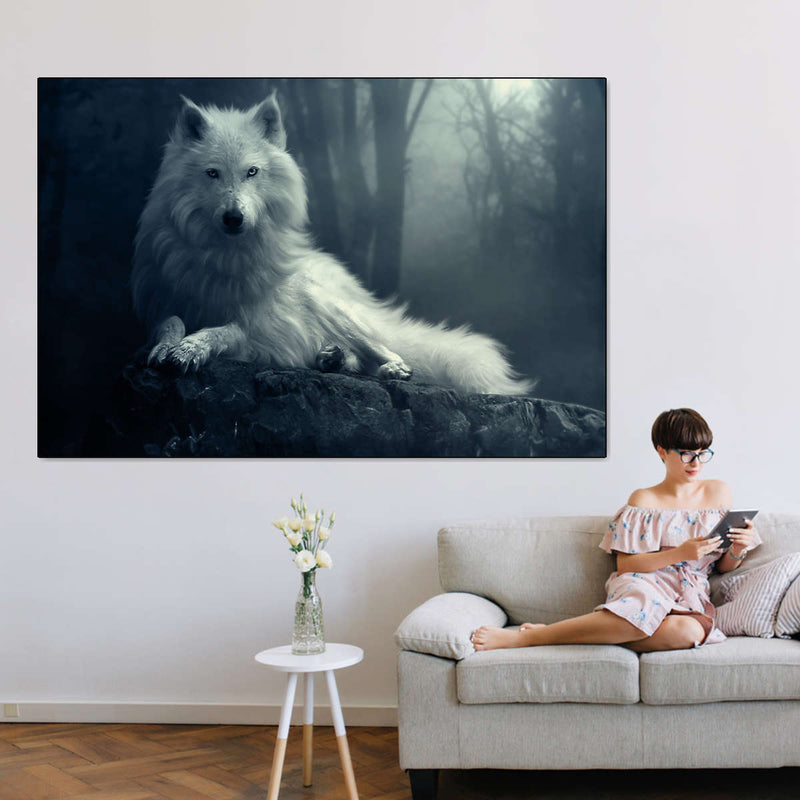 Simple Wolf Wall Art