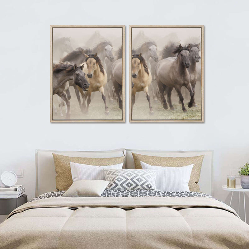 Wild Horse Stampede Wall Art