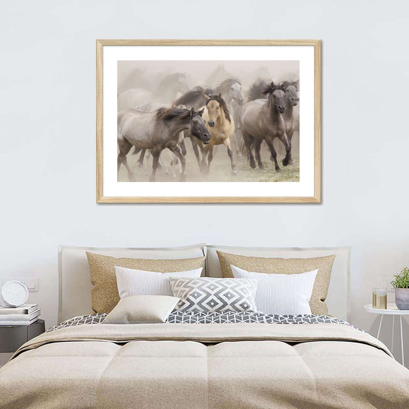 Wild Horse Stampede Wall Art