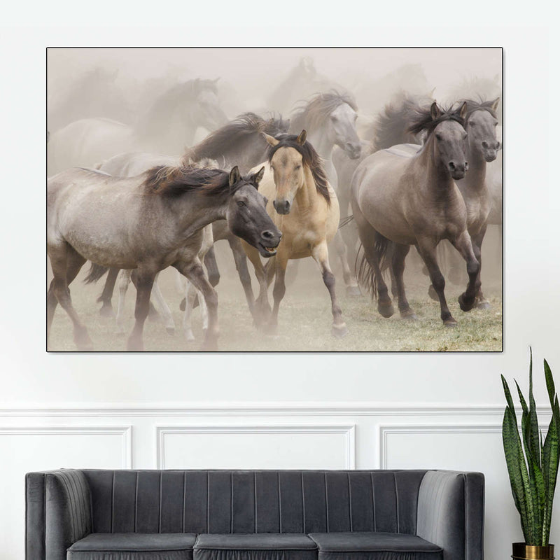 Wild Horse Stampede Wall Art