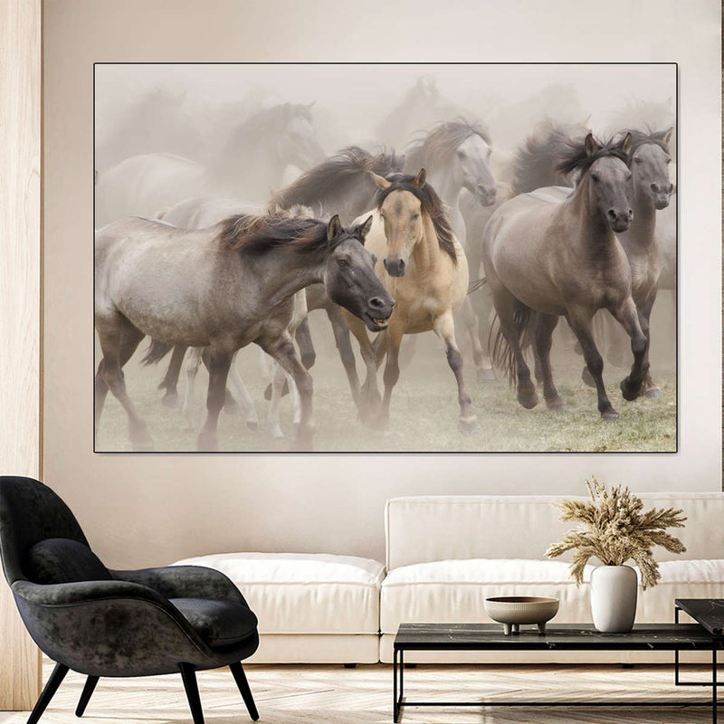 Wild Horse Stampede Wall Art
