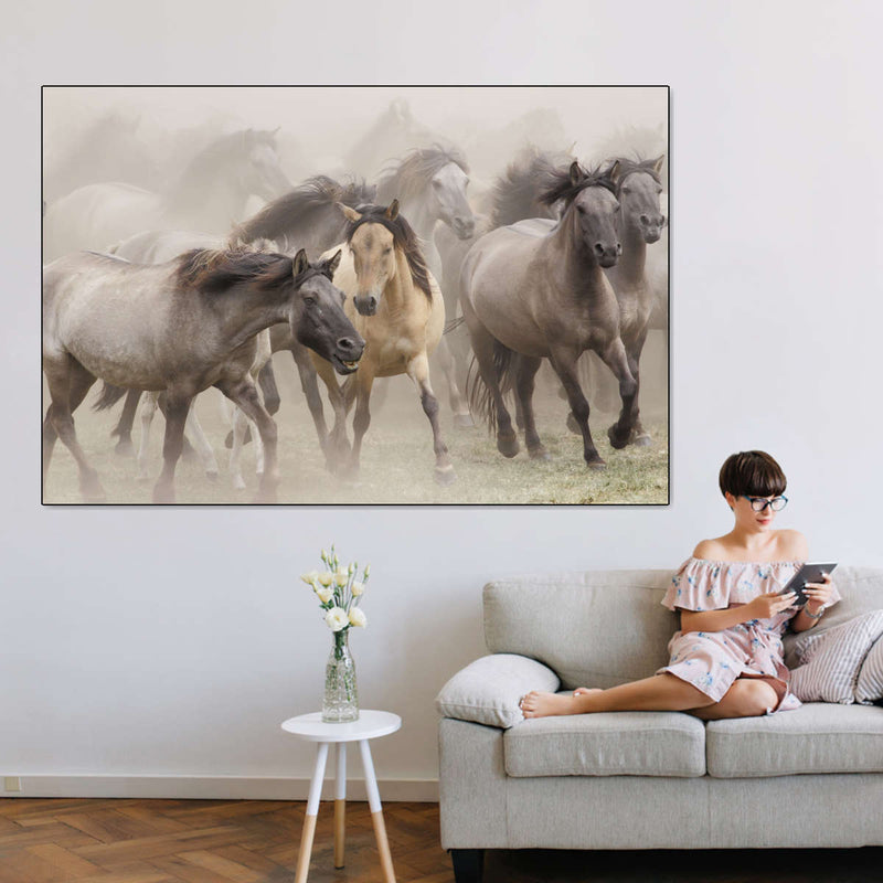 Wild Horse Stampede Wall Art