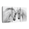 White Horse Couple Wall Art