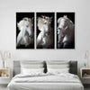 Three White Horses Wall Art