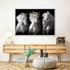 Three White Horses Wall Art