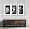 Three White Horses Wall Art