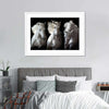 Three White Horses Wall Art