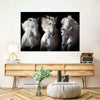 Three White Horses Wall Art