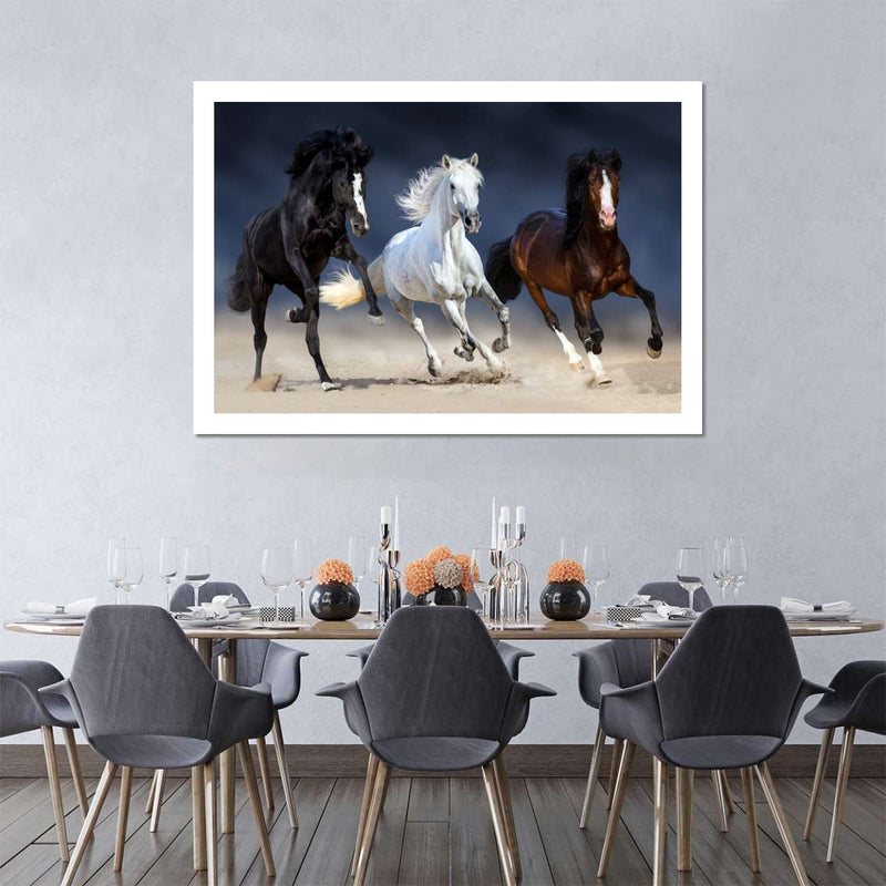 Wild Colorful Horses Wall Art