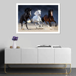 Wild Colorful Horses Wall Art