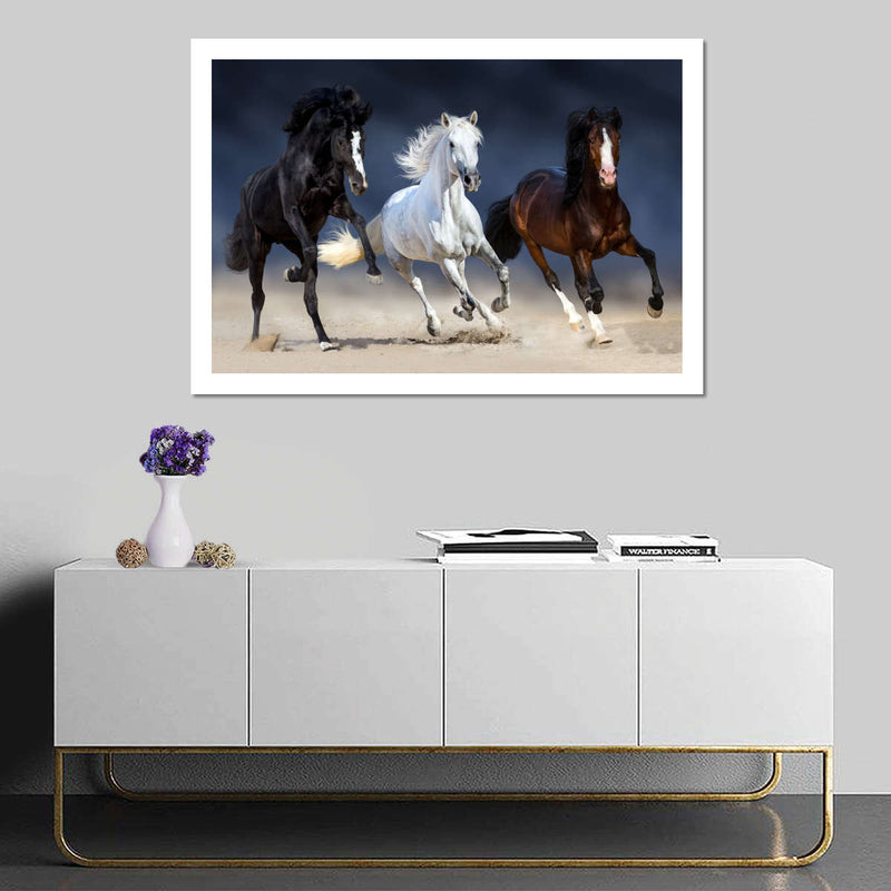 Wild Colorful Horses Wall Art