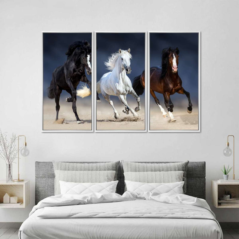 Wild Colorful Horses Wall Art