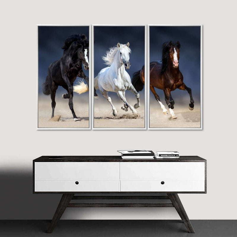 Wild Colorful Horses Wall Art