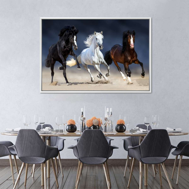 Wild Colorful Horses Wall Art