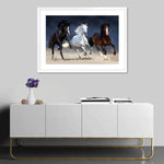 Wild Colorful Horses Wall Art