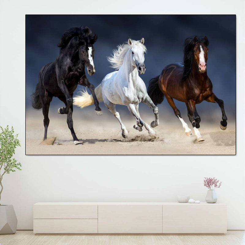 Wild Colorful Horses Wall Art