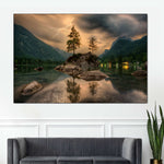 Magical Lakeside Mountain Wall Art