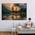 Magical Lakeside Mountain Wall Art