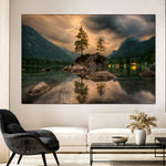 Magical Lakeside Mountain Wall Art