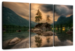Magical Lakeside Mountain Wall Art