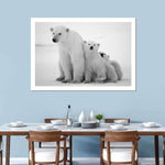 Polar Bear Family Wall Art